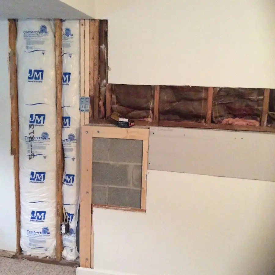 Wall insulation replacement during Contents Cleaning & Restoration in Myrtle Grove